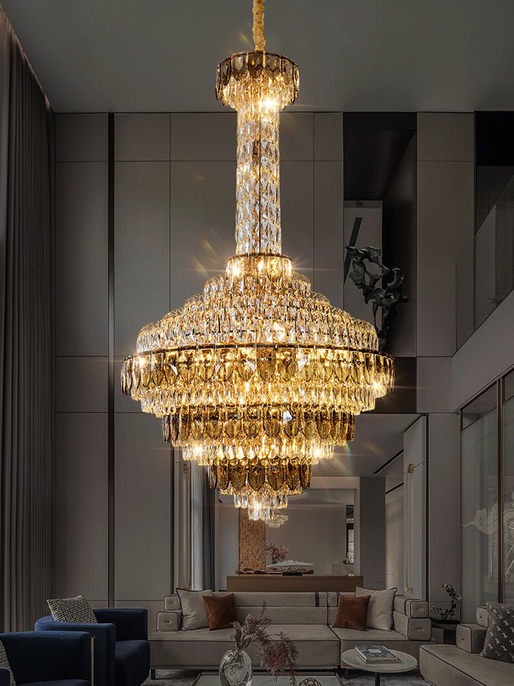 Extra Large Multi - tiered Empire Crystal Chandelier for Big Hallway/Foyer/Staircase - lampmodern
