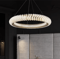 Extra Large Tiers Modern Stainless Steel Ring Chandelier for Living Room/Foyer/Big Entrys - lampmodern