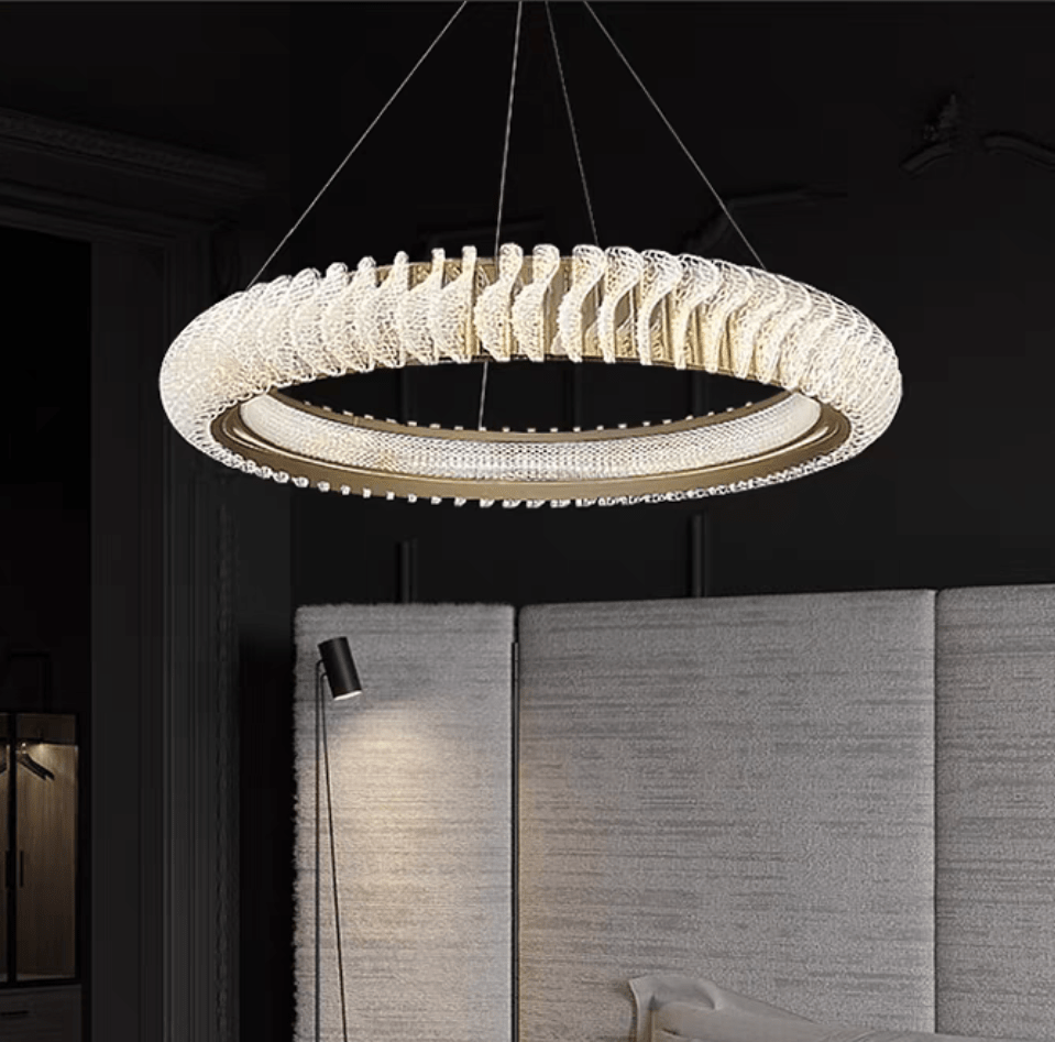 Extra Large Tiers Modern Stainless Steel Ring Chandelier for Living Room/Foyer/Big Entrys - lampmodern