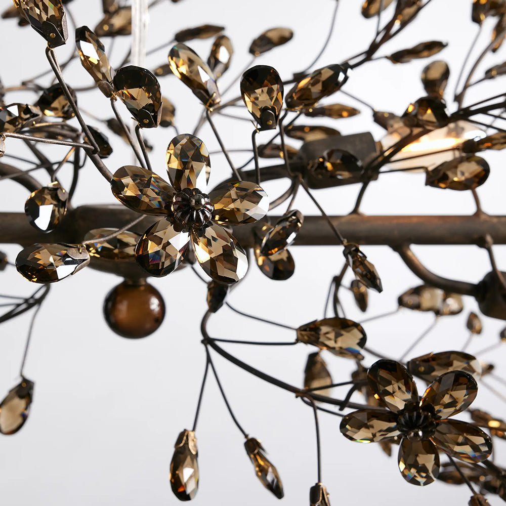 Fiore Linear Chandelier 43" 51" 68"W - lampmodern
