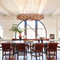 Fiore Oval Chandelier 62'' 74'' - lampmodern