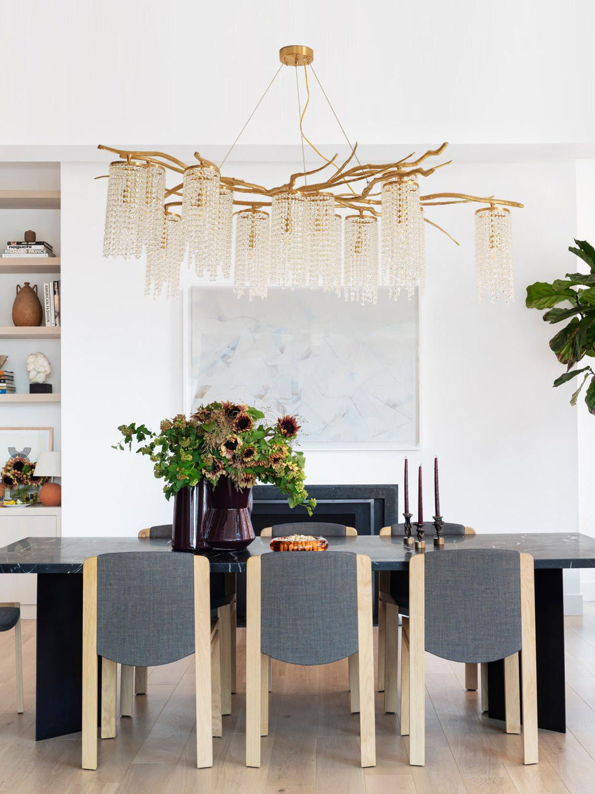 Forest Dawn Brass Branch Chandelier - L 63″ x W 31.5″ x H 17.7″Dark Copperlampmodern