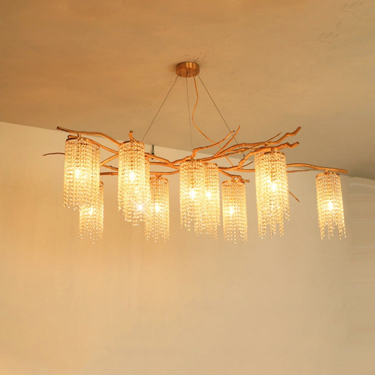 Forest Dawn Brass Branch Chandelier - L 63″ x W 31.5″ x H 17.7″Dark Copperlampmodern