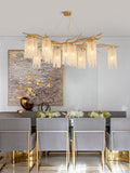 Forest Dawn Brass Branch Chandelier - L 63″ x W 31.5″ x H 17.7″Dark Copperlampmodern
