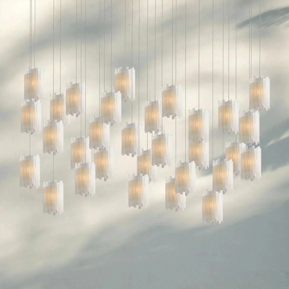 Giana Rectangular Chandelier 15/30 - Light - lampmodern