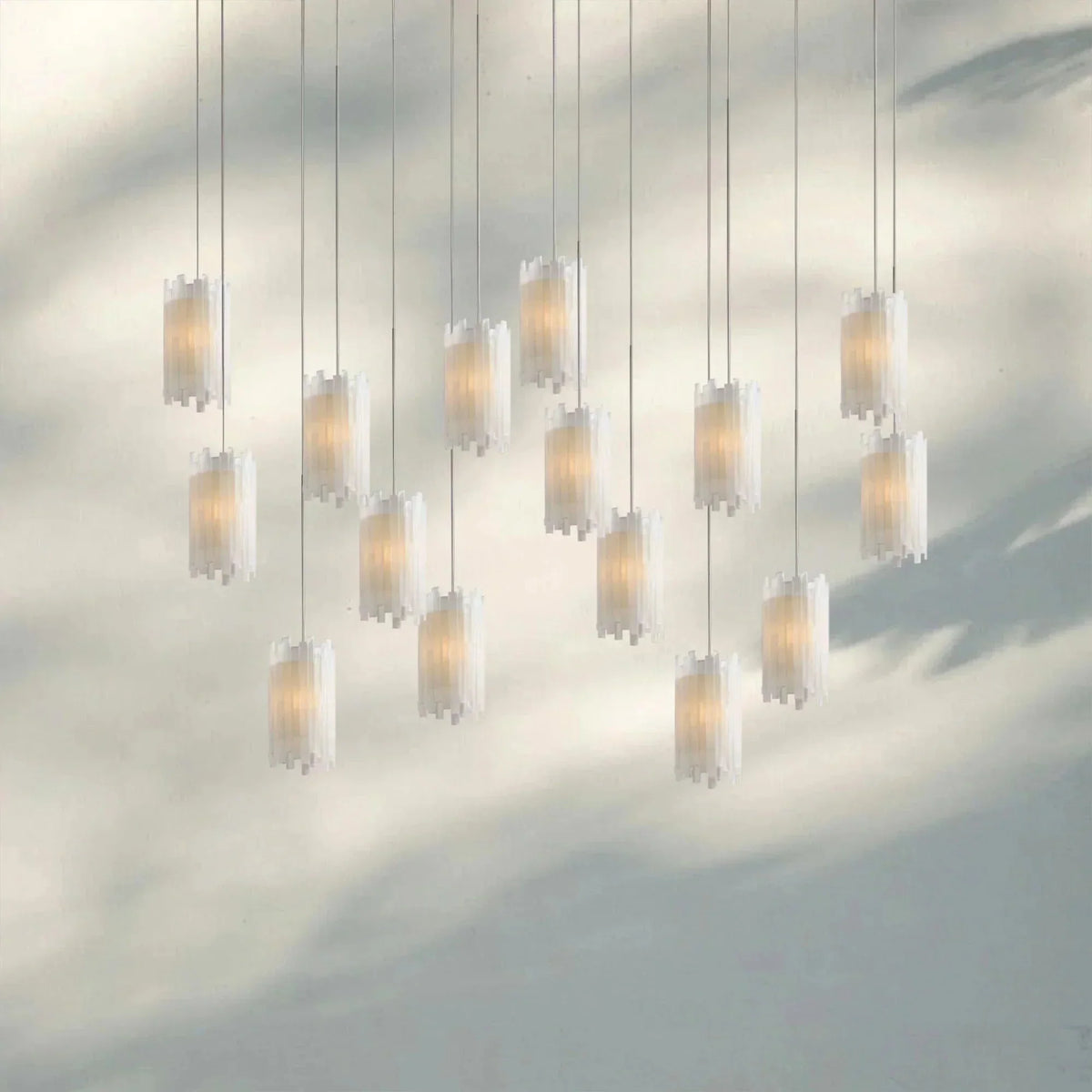 Giana Rectangular Chandelier 15/30 - Light - lampmodern