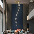 Gold Crystal Staircase Chandelier - lampmodern