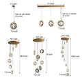 Gold Crystal Staircase Chandelier - lampmodern