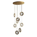 Gold Crystal Staircase Chandelier - lampmodern