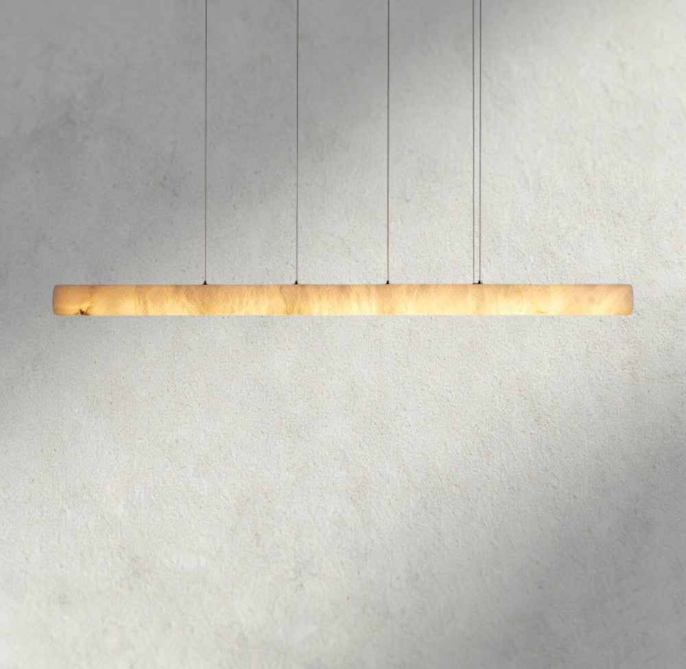 Halima Linear Alabaster Chandelier - lampmodern