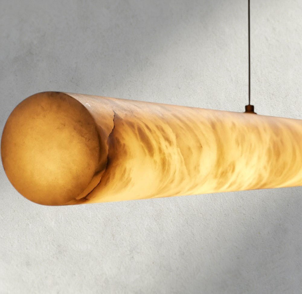 Halima Linear Alabaster Chandelier - lampmodern