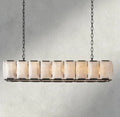 Hartley Alabaster Rectangular Chandelier 42’’ 54’’ 62’’ 74’’ - 62’’ / Bronze - chandelier