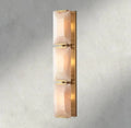 Hartley Alabaster Triple Sconce - Brass - wall sconce
