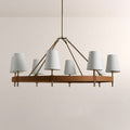 Haven Round Brass Chandelier - lampmodern