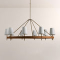 Haven Round Brass Chandelier - lampmodern