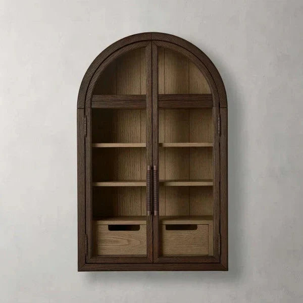 Hattie Wall Mounted Cabinet in Oak 24"W - Lamp Modern