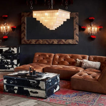 Montclair Glass Square Chandelier