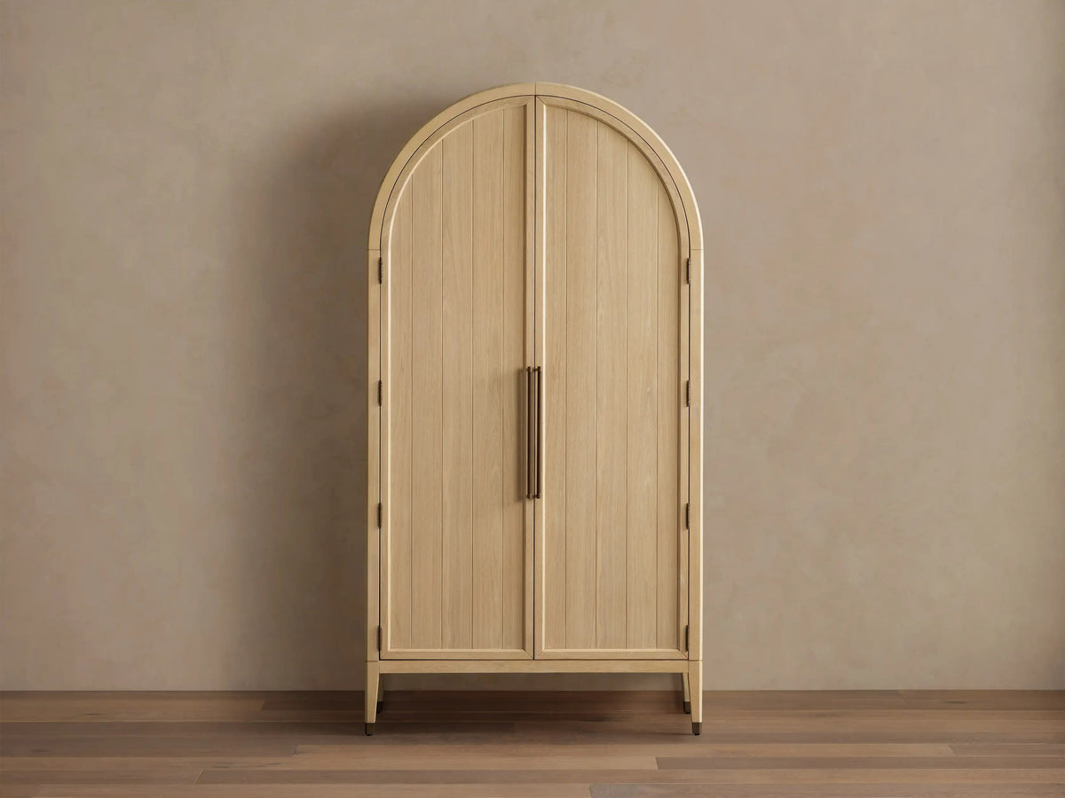 Hattie Accent Cabinet in Oak 36"W 46"W - Lamp Modern