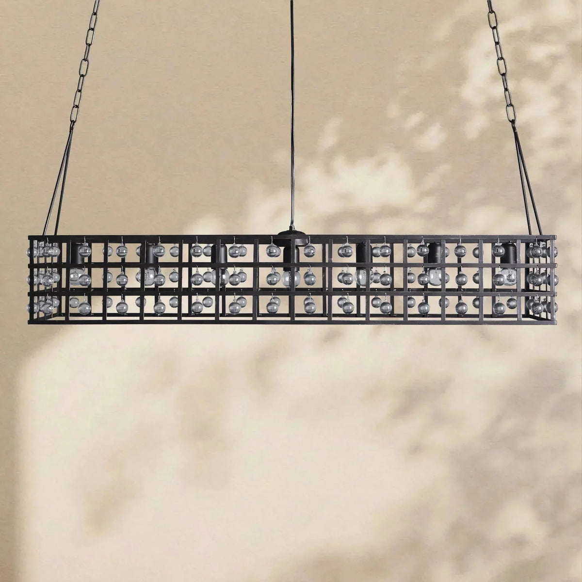 La Cage Rectangular Chandelier - lampmodern