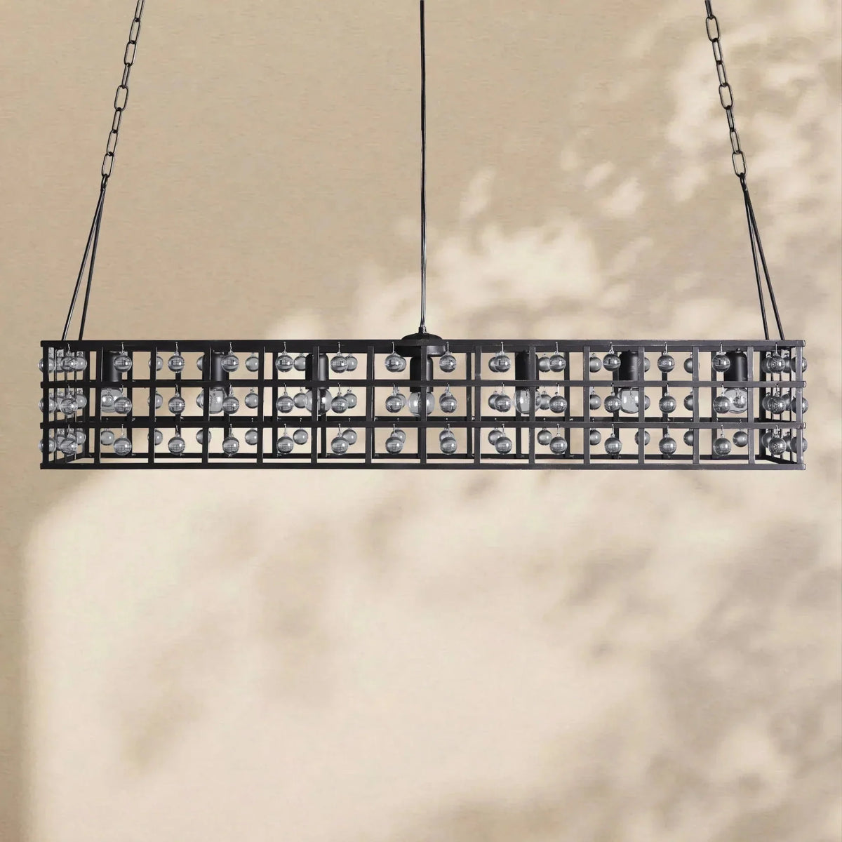 La Cage Rectangular Chandelier - lampmodern