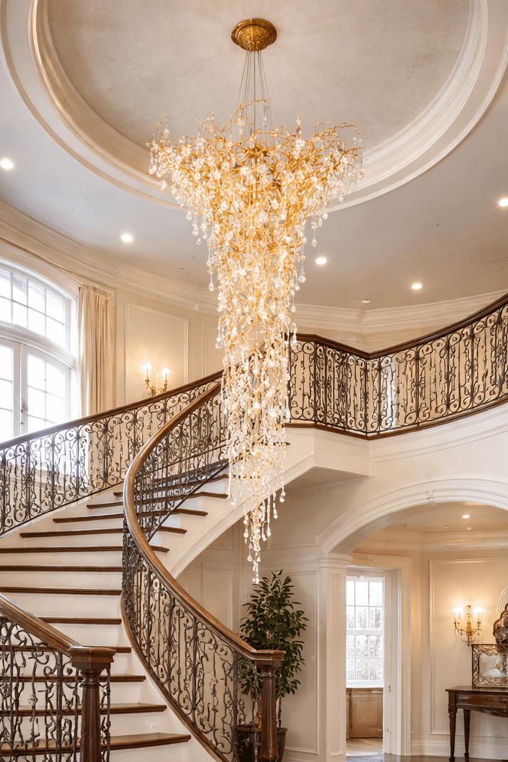 Large Branch Chandelier For High Ceiling - lampmodern