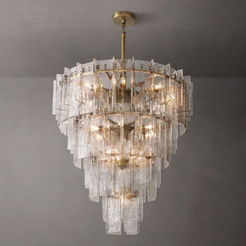 Latracy Multi - layer Round Chandelier 47" - lampmodern