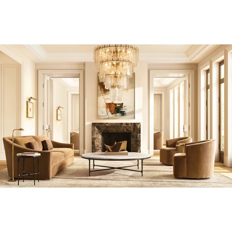 Latracy Multi - layer Round Chandelier 47" - lampmodern