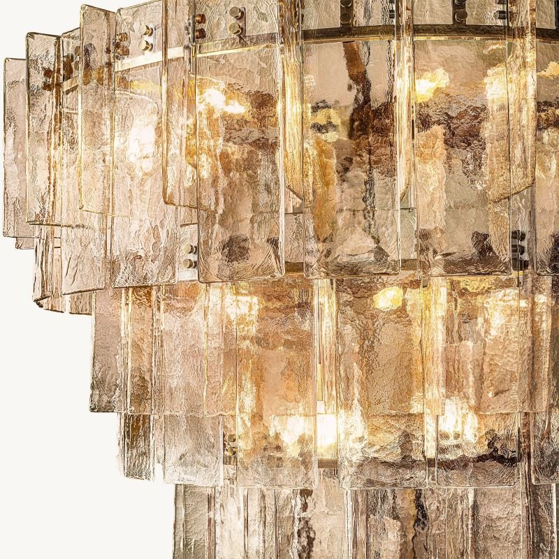 Latracy Multi - layer Round Chandelier 47" - lampmodern