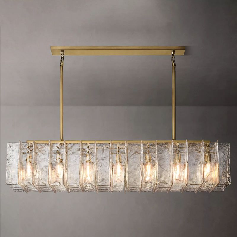Latracy Rectangular Chandelier 67" - lampmodern