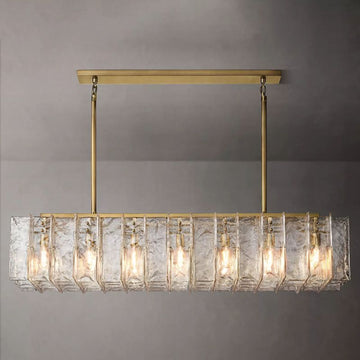 Latracy Rectangular Chandelier 67" - lampmodern