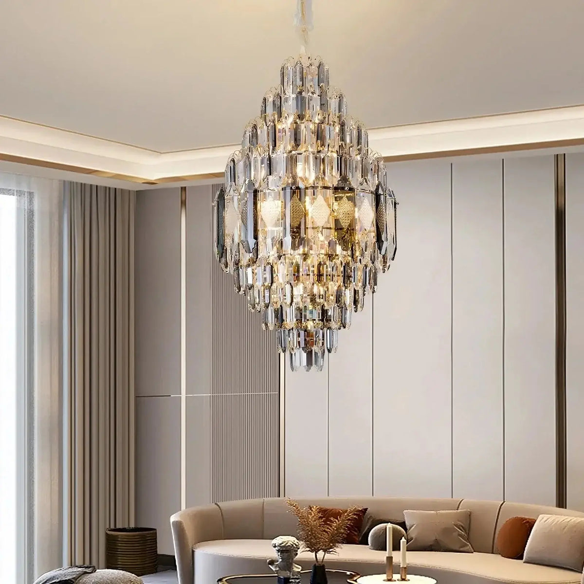 Lazzo Crystal Chandelier - lampmodern