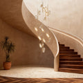 LED Staircase Chandelier Luxury Acrylic Ceiling Light - lampmodern