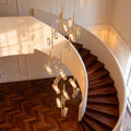 LED Staircase Chandelier Luxury Acrylic Ceiling Light - lampmodern