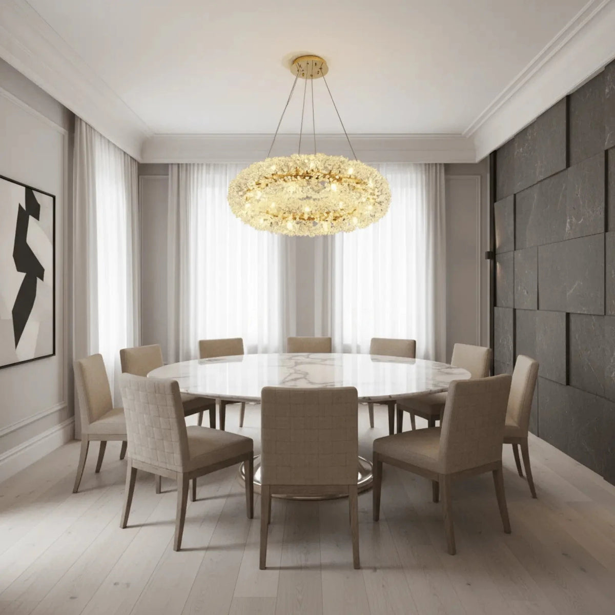 Leone Crystal Chandelier - lampmodern