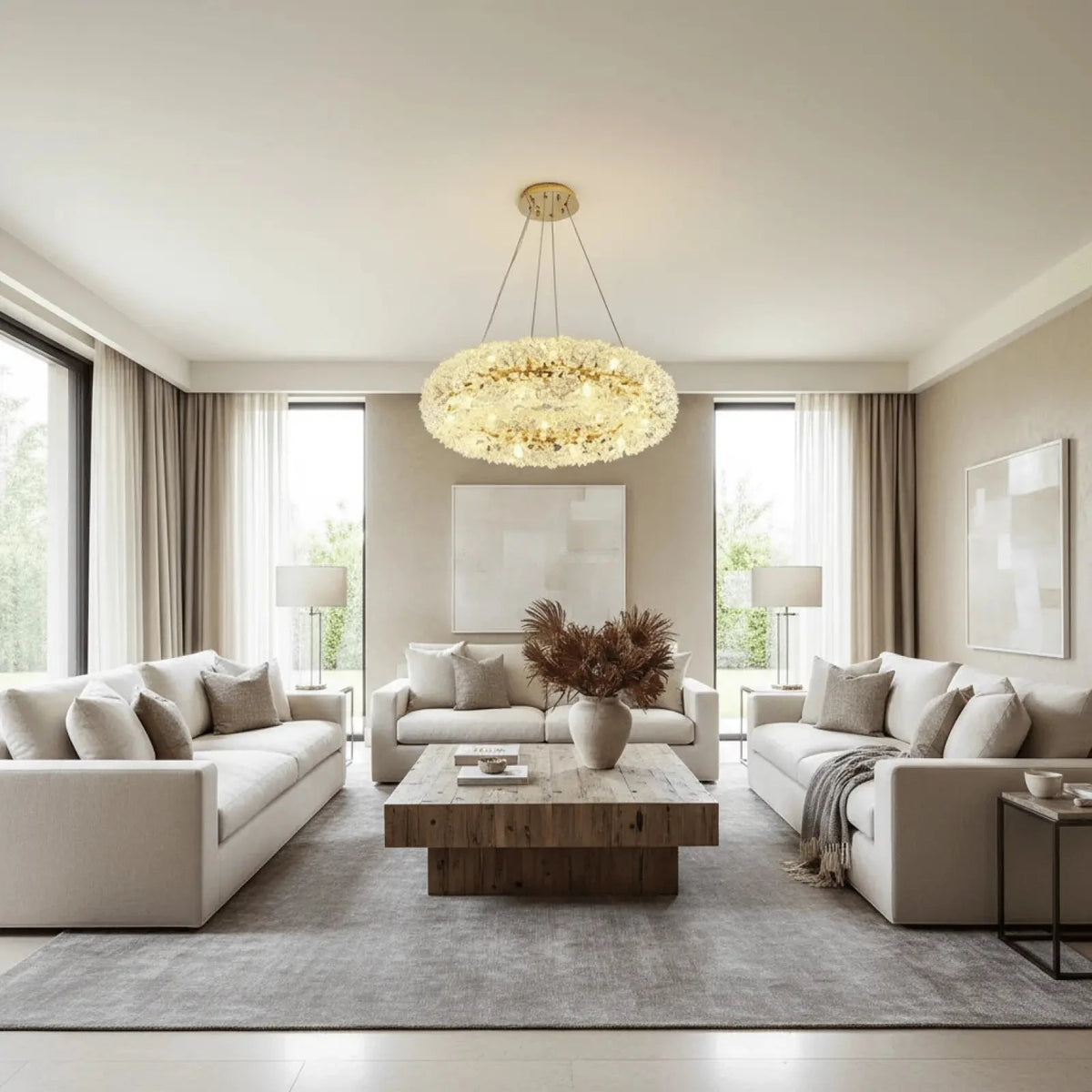 Leone Crystal Chandelier - lampmodern