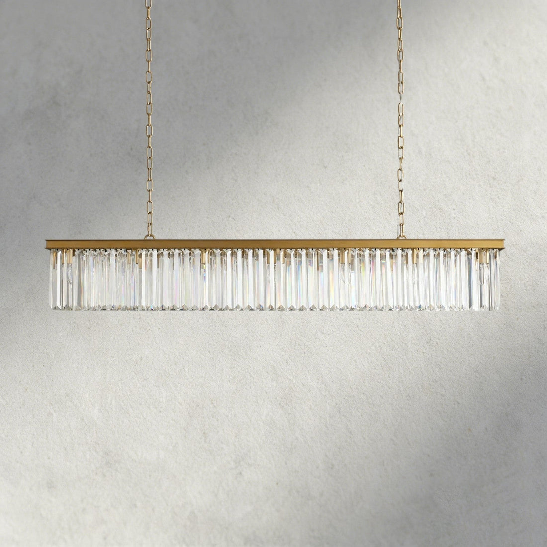Leyland Rectangular Chandelier 60", 71.5" - lampmodern