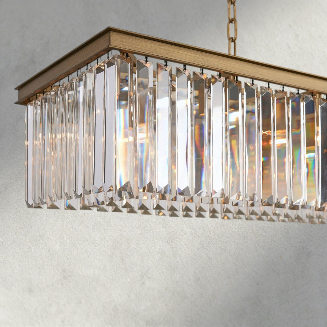 Leyland Rectangular Chandelier 60", 71.5" - lampmodern