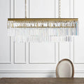 Leyland Tiered Rectangular Chandelier - lampmodern