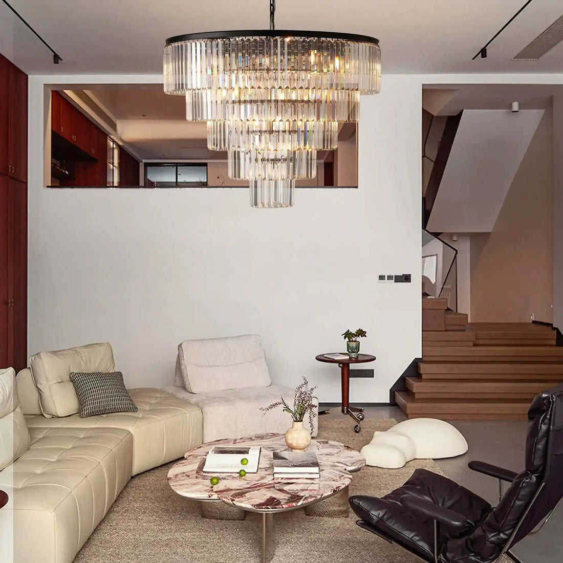 Leyland Tiered Round Chandelier - lampmodern
