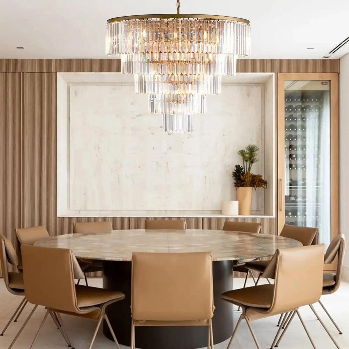 Leyland Tiered Round Chandelier - lampmodern