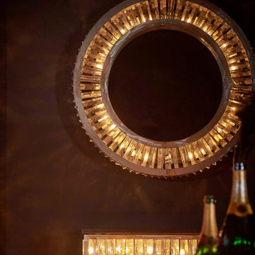 Lito Flush Mount Round Chandelier - lampmodern