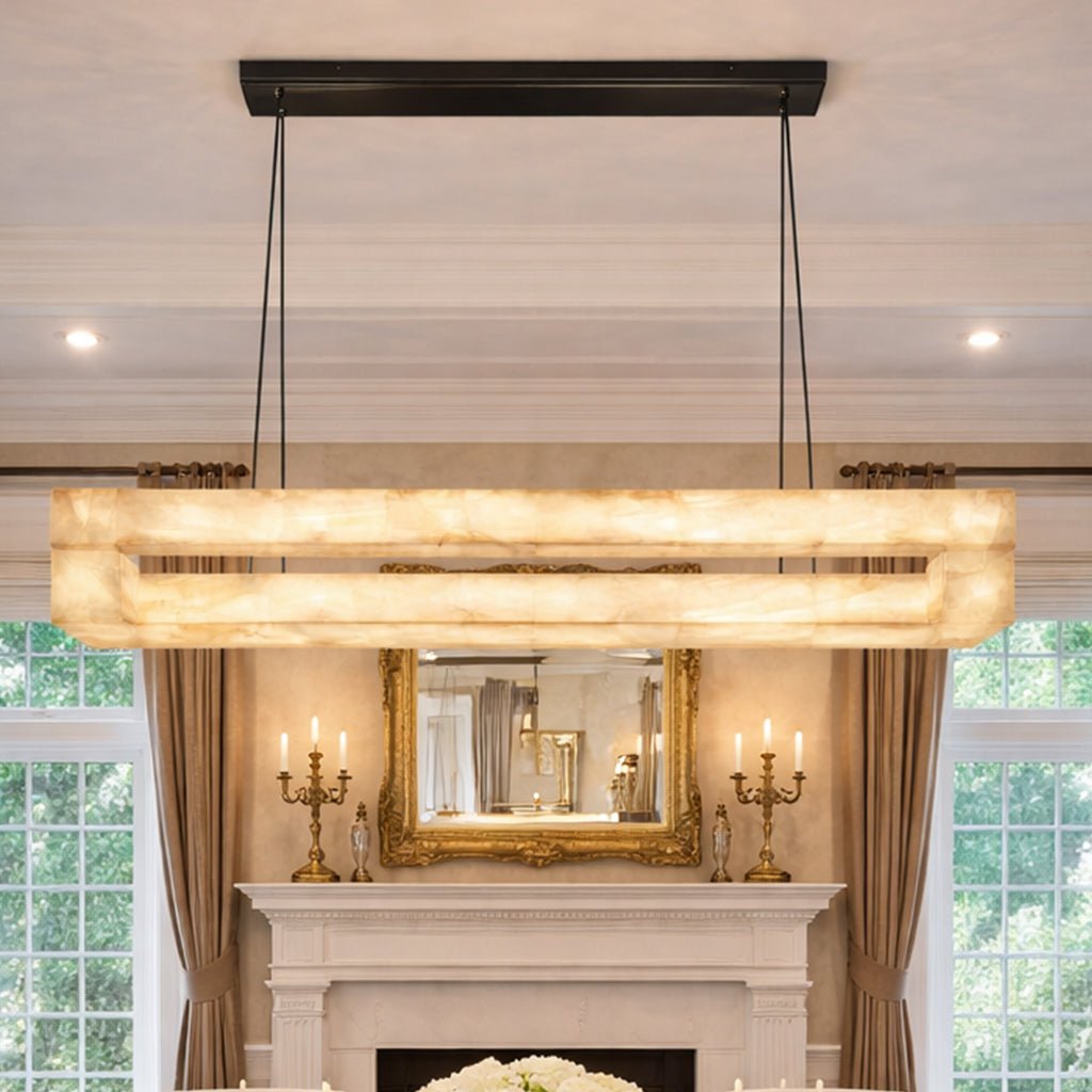 Livage Lueur Rectangular Chandelier - lampmodern