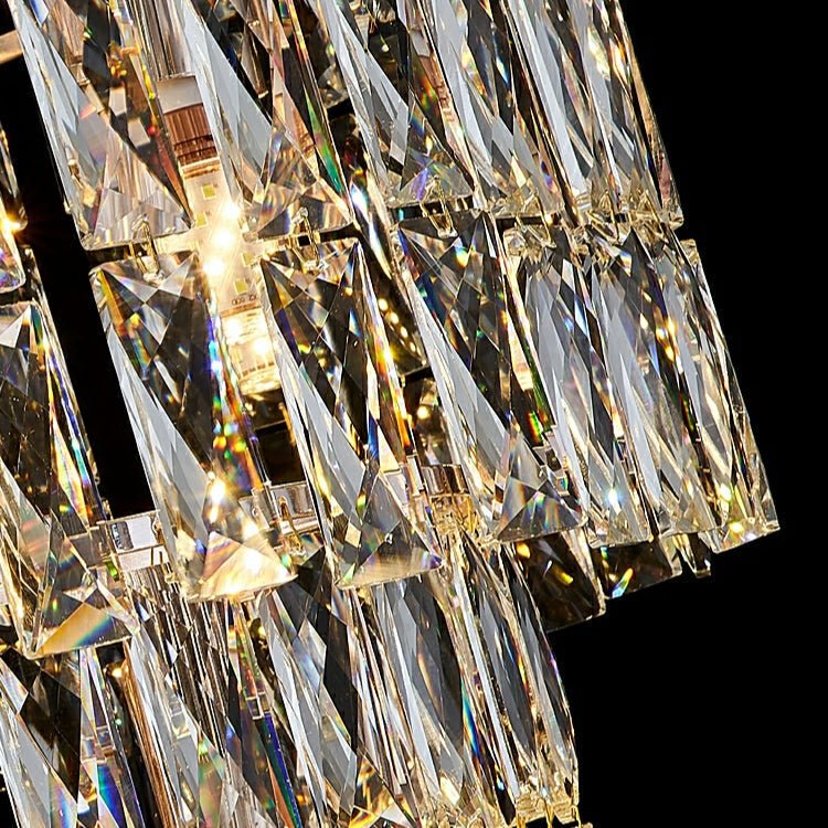 Long Crystal Staircase Chandelier Large Foyer Living Room Entryway Ceiling Light Fixture - lampmodern