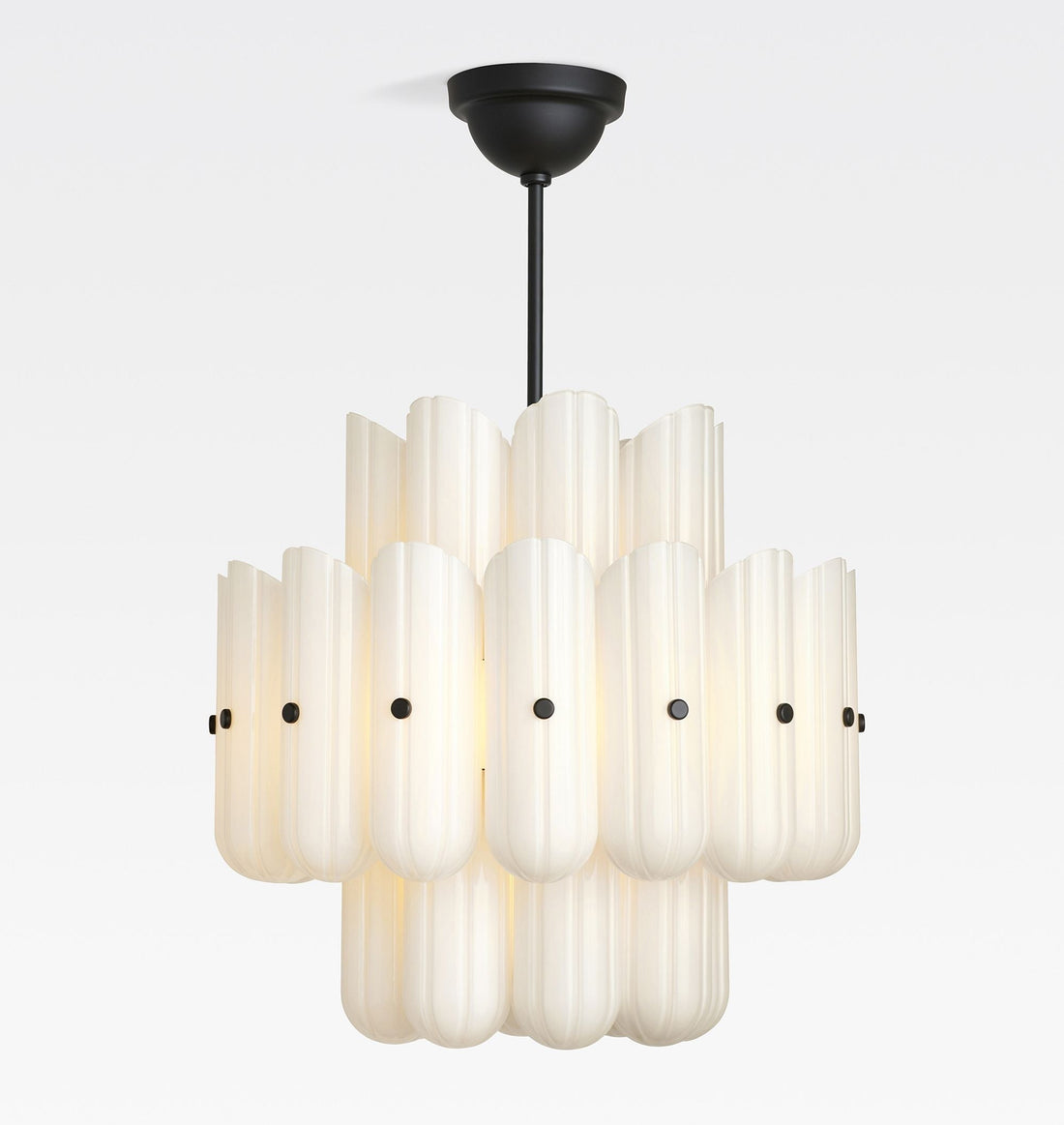 Lorna LED Double Tier Chandelier 25" 35" 46" - lampmodern