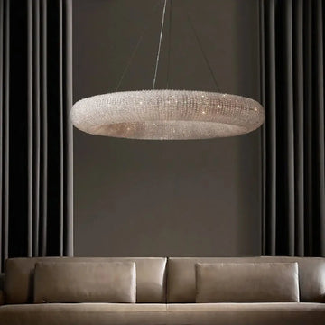 Lucente Modern Crystal Ring Chandelier - lampmodern