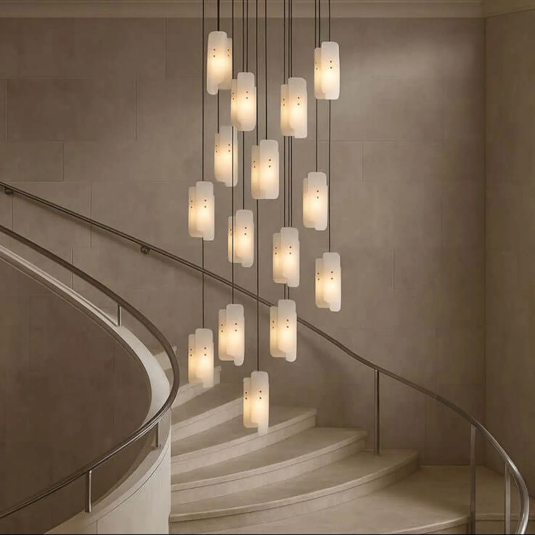 Lunara Marble Chandelier - lampmodern