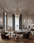 Luxury 5 - Tier Crystal Rods Luxury Gala Chandelier - lampmodern