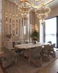Luxury 5 - Tier Crystal Rods Luxury Gala Chandelier - lampmodern