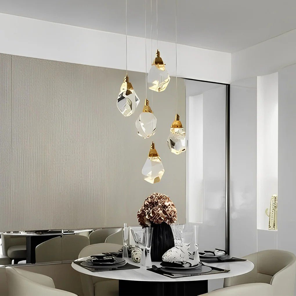 Luxury Staircase Chandelier Modern Spiral Crystal High Ceiling Light - lampmodern