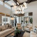 Lyla 2 - Tiered Halo Chandelier - lampmodern